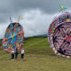 Artesanos de Sumpango recrean el Festival de Barriletes Gigantes en La Reunión Country Club & Residencias.